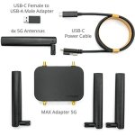 Modem Peplink MAX Adapter 5G 4 Gbps double SIM et eSIM