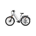Velo electrique Hedatx TX10 48V 19,2Ah Freins Disque Hydraulique Blanc