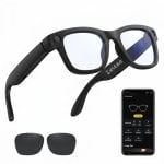 Autrucker Gafas Inteligentes Cámara integrada IA traductor y protección UV