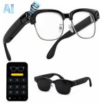 Autrucker Gafas Inteligentes Cámara Integrada IA Integrada Traductor