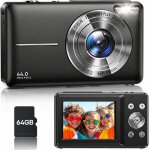 Câmara Compacta Digisand 44MP Zoom 16x USB-C Preto
