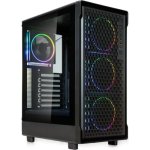 Caja PC Kolink AM2 ARGB Torre ATX Negro 4 ventiladores 120 mm