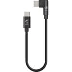 Cavo USB-C Manhattan 90° 60W Confezione 5 pezzi 0,2 m Nero