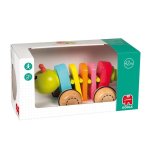 Jouet d'éveil Goula Gusanito en bois multicolore dès 1 an