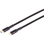Cabo USB 2.0 S-Conn BlackCotton USB-C para USB-C 2 m Preto