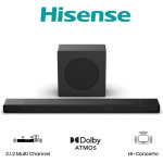 Barra de sonido Hisense AX3120Q 3.1.2 440 W Bluetooth Dolby Atmos negra