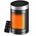 Chauffage Soufflant Blossom 2 en 1 1500W avec Ventilateur Noir