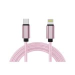 Cable de carga USB-C Lightning INNOVA by Innova Celular 1 m Carga rápida Rosa