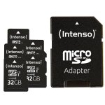 Scheda microSD Intenso UHS-I 32GB SDHC Premium confezione 5 pezzi