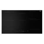 Induktionskochfeld De'Longhi PIN 95 90 cm 5 Zonen integriert schwarz