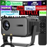 Proyector Blow MaxView Black Full HD 650 Lúmenes 150" LED Wi-Fi Portátil