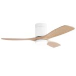 Ventoinha de Teto com Luz SWEISS Flow22 40W 3 Pás 6 Velocidades Comando Função Inverno