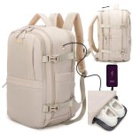 Mochila de cabina RAYKONG 40x30x20cm 24L Impermeable Portátil 16" Khaki