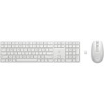 Tastiera HP 650 a membrana completa con mouse wireless bianco AZERTY francese