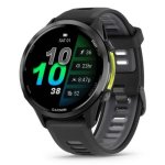 Garmin Forerunner 970 Bluetooth GPS 47mm Caixa Preta Amarela Bracelete Preta S