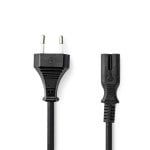 Cable d'alimentation Nedis CEGL11040BK20 2 m Noir