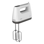 Batidora de mano AIWA Tesaberu 450 W 5 velocidades Turbo Varillas y ganchos amasadores