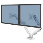 Fellowes 9683501 Support Moniteur Double Bureau 39" VESA 75x75 à 100x100 Max 8Kg