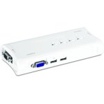 Switch KVM TRENDnet TK-407K 4 ports USB VGA avec 4 câbles