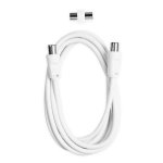 Cavo coassiale Ekon 1,8 m bianco 9,5 mm