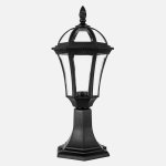 Sobremuro exterior FABRILAMP Comino 47,6 cm Policarbonato Negro IP44
