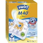 Staubsaugerbeutel Swirl M 40 EcoPor mit Allergiefilter, 4 Stuck
