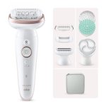 Depiladora Braun Silk-épil 9 SkinSpa Inalámbrica 2 Ajustes 6 Accesorios Seco y Húmedo