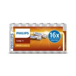 Batterie Philips LongLife R03 AAA Zinkchlorid 1,5 V 16 Stücke