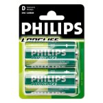 Pila Philips LongLife R20 Zinco-carbone 1,5 V Confezione da 2