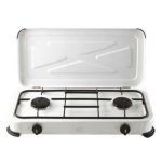 Placa de cocina de gas DCG Eltronic EKP2422 Blanco 2 zonas Encimera
