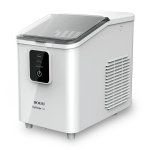 Máquina de hielo Sogo MHE-SS-12045 - 12 kg al día, 8 cubos por ciclo, 1,8 L, blanca
