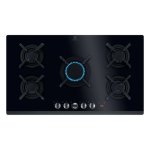 Plaque gaz Electrolux KGG953753K 90 cm, 5 foyers, verre noir