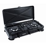 Plaque de cuisson Promis KG300C 3 feux 2900 W GPL 58 cm Noir