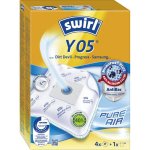 Sac à poussière Swirl Y 05 4 pcs Filtre anti-allergique Dirt Devil Progress Samsung