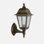 Fabrilamp Albahaca Buitenmuurlamp Oud Goud IP44 E27 35x15x19,7 cm