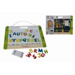 Tableau magnetique Eichhorn suspendu 42x30 cm lettres magnetiques craies