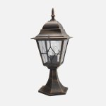 Aussenleuchte Fabrilamp Bootes Schwarz/Gold IP44 E27