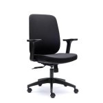 Chaise de bureau ergonomique Euromof Torino rembourrée avec assise réglable