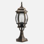 Borne Fabrilamp Caelum Noir/Or IP44 Aluminium et verre