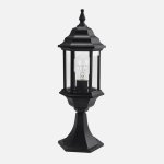 Aplique de exterior FABRILAMP Pollux Negro IP44 E27 48,5 x 17 x 17 cm