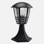 Aplique exterior FABRILAMP Alnilan IP44 E27 preto