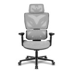 Cadeira Alpha Gamer Wave Black / Grey em malha