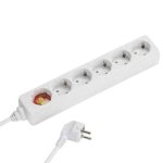 Regleta Vivanco VVELSTR6SCHWP 6 tomas con cable de 1,4 m