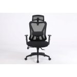 Chaise de bureau Activejet T5 noire, ergonomique, jusqu'a 200 kg