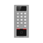 Lector de control de acceso Hikvision DS-K1T502DBWX-C WiFi, QR y PIN