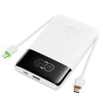 Power Bank Veger W1211A 10000 mAh 20 W Compatible avion Blanc