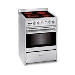 Fogão Elétrico Meireles E611x 55L 4 Zonas Cinzento Vitrocerâmico