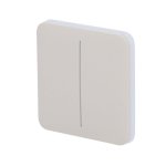Interruptor inteligente Ajax SoloButton 2-gang Oyster