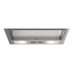 Hotte Whirlpool WSK64FLSX evacuation ou recyclage 28 cm LED