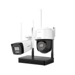 Kit de videovigilancia Hikvision 4 MP visao noturna exterior